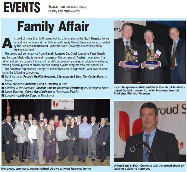 EVENTS:  Family Affair