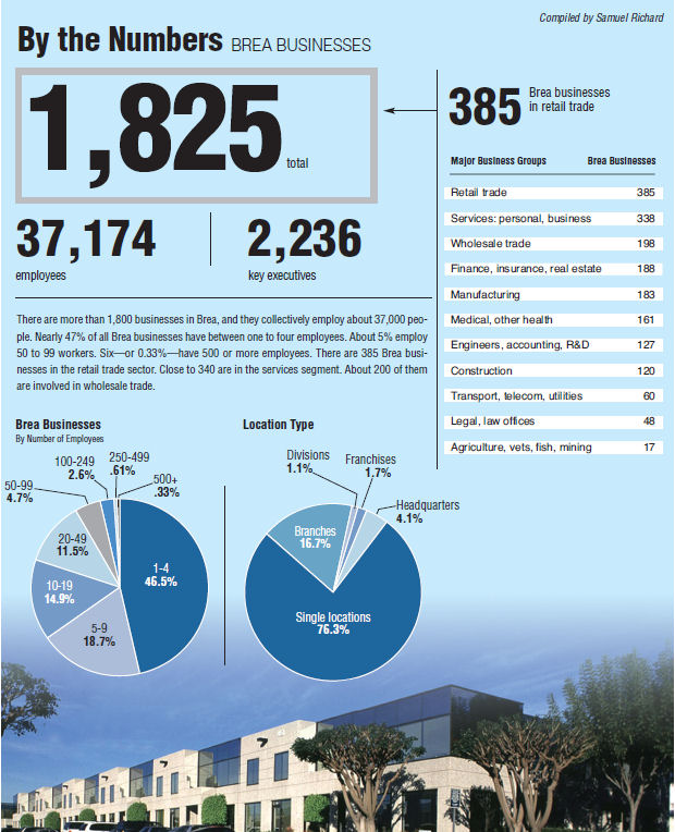 By the Numbers – Brea Businesses
